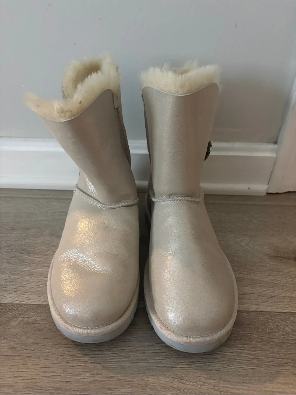 White “I Do” Uggs